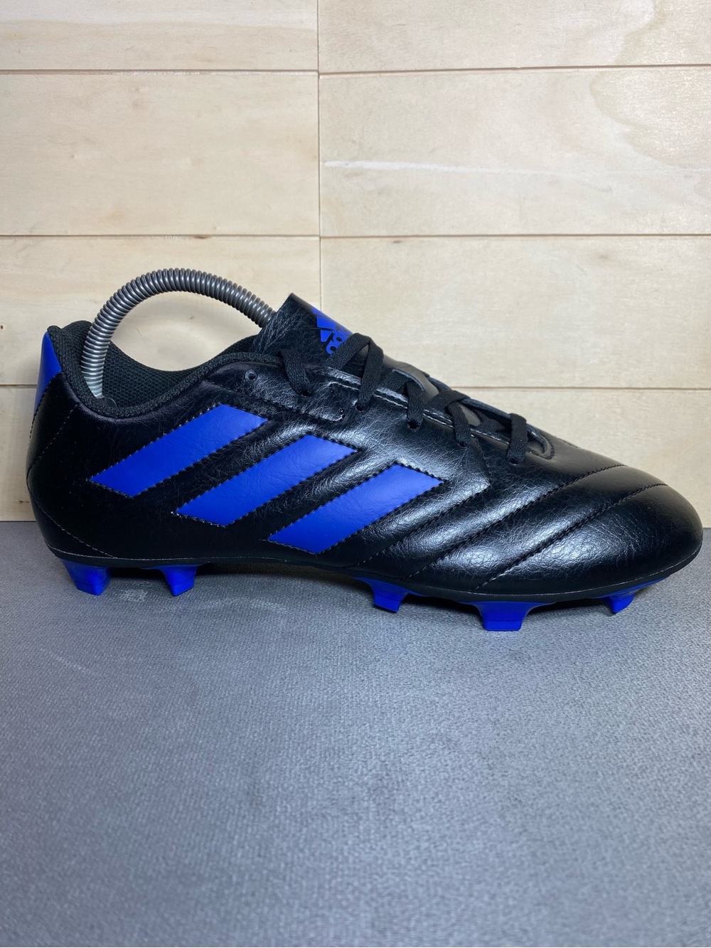 Adidas Goletto VII FG Soccer Cleats Men's Size 8.5 Shoes Black Blue FV2886
